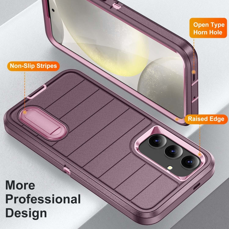 For Samsung Galaxy S24+ 5G Defender Gen2 Rugged PC + Silicone Phone Case with Holder