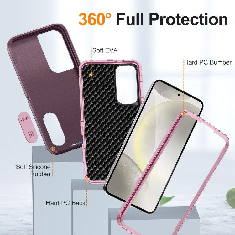 For Samsung Galaxy S24+ 5G Defender Gen2 Rugged PC + Silicone Phone Case with Holder