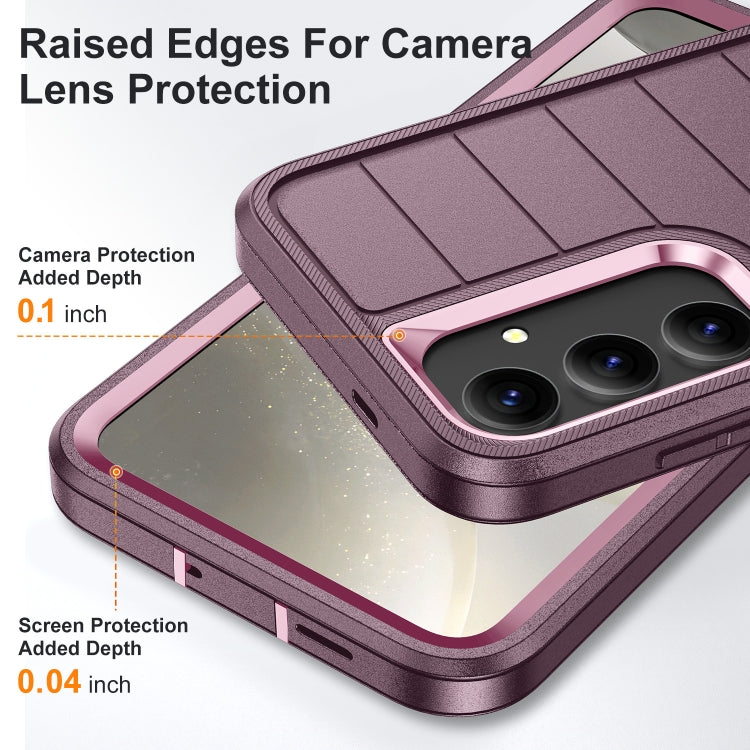 For Samsung Galaxy S24+ 5G Defender Gen2 Rugged PC + Silicone Phone Case with Holder