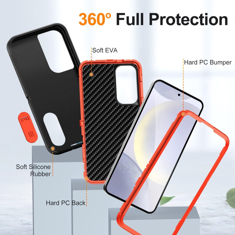For Samsung Galaxy S24 5G Defender Gen2 Rugged PC + Silicone Phone Case with Holder