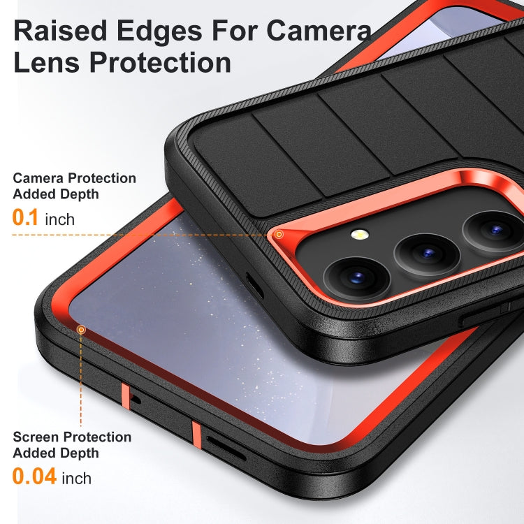 For Samsung Galaxy S24 5G Defender Gen2 Rugged PC + Silicone Phone Case with Holder