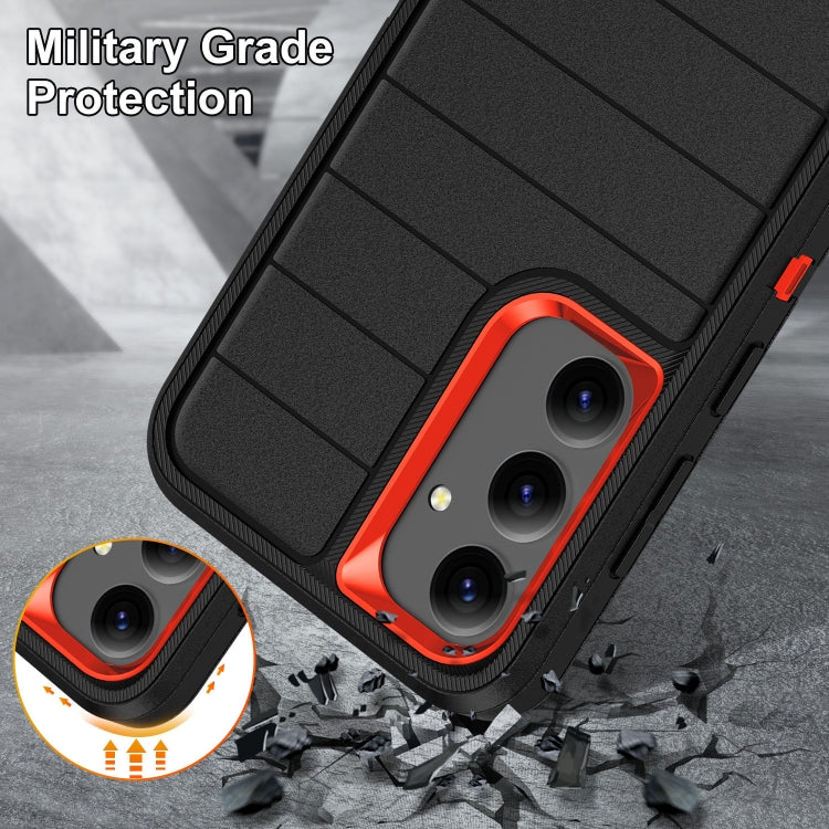For Samsung Galaxy S24 5G Defender Gen2 Rugged PC + Silicone Phone Case with Holder
