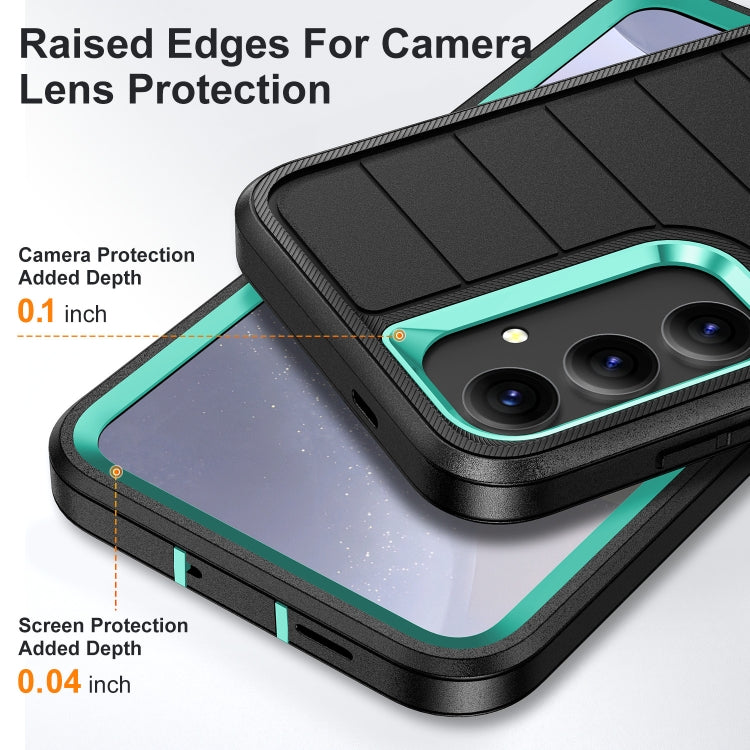 For Samsung Galaxy S24 5G Defender Gen2 Rugged PC + Silicone Phone Case with Holder