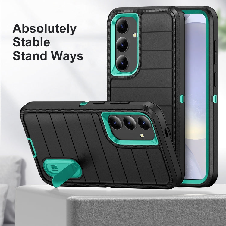 For Samsung Galaxy S24 5G Defender Gen2 Rugged PC + Silicone Phone Case with Holder