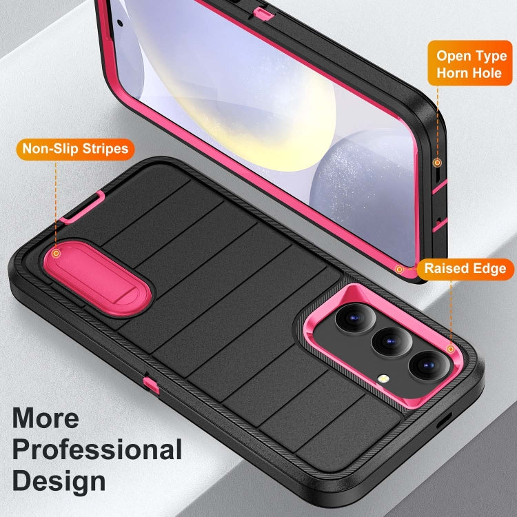 For Samsung Galaxy S24 5G Defender Gen2 Rugged PC + Silicone Phone Case with Holder