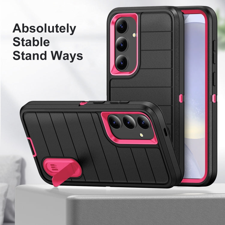 For Samsung Galaxy S24 5G Defender Gen2 Rugged PC + Silicone Phone Case with Holder