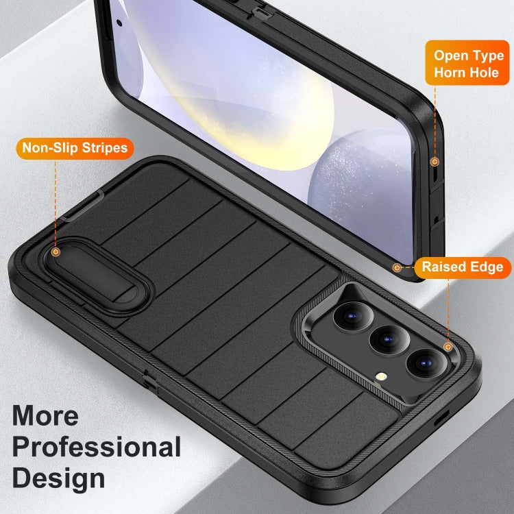 For Samsung Galaxy S24 5G Defender Gen2 Rugged PC + Silicone Phone Case with Holder