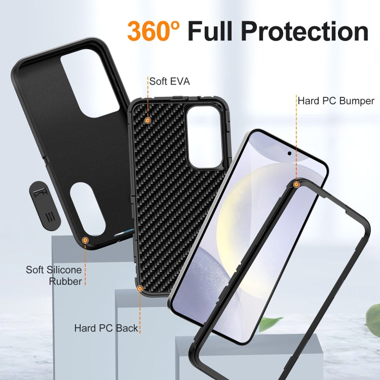 For Samsung Galaxy S24 5G Defender Gen2 Rugged PC + Silicone Phone Case with Holder