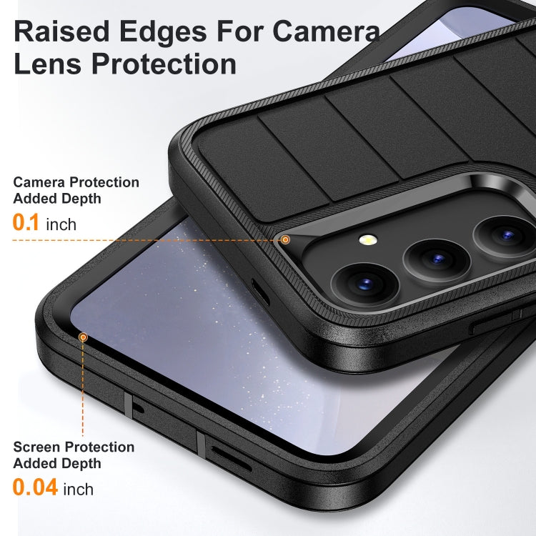 For Samsung Galaxy S24 5G Defender Gen2 Rugged PC + Silicone Phone Case with Holder