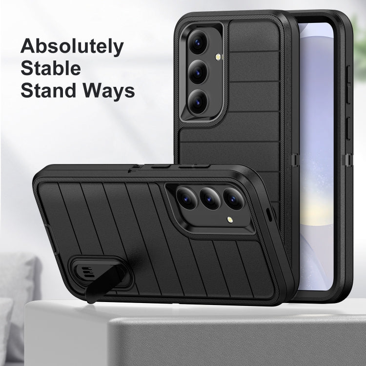 For Samsung Galaxy S24 5G Defender Gen2 Rugged PC + Silicone Phone Case with Holder