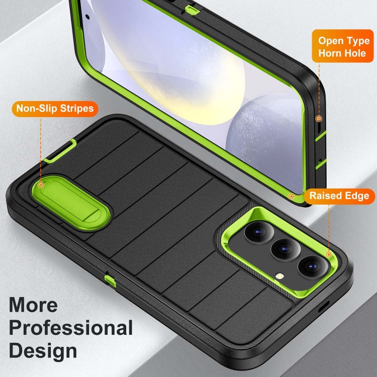 For Samsung Galaxy S24 5G Defender Gen2 Rugged PC + Silicone Phone Case with Holder