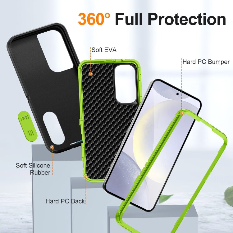 For Samsung Galaxy S24 5G Defender Gen2 Rugged PC + Silicone Phone Case with Holder