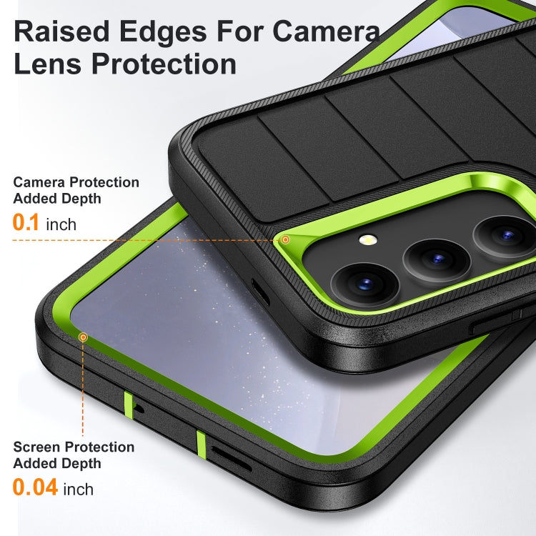 For Samsung Galaxy S24 5G Defender Gen2 Rugged PC + Silicone Phone Case with Holder