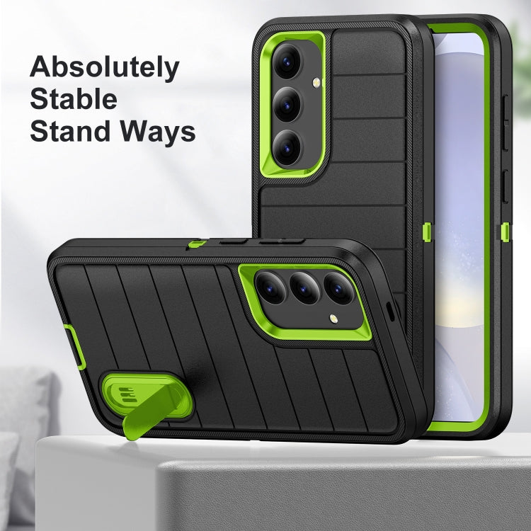For Samsung Galaxy S24 5G Defender Gen2 Rugged PC + Silicone Phone Case with Holder