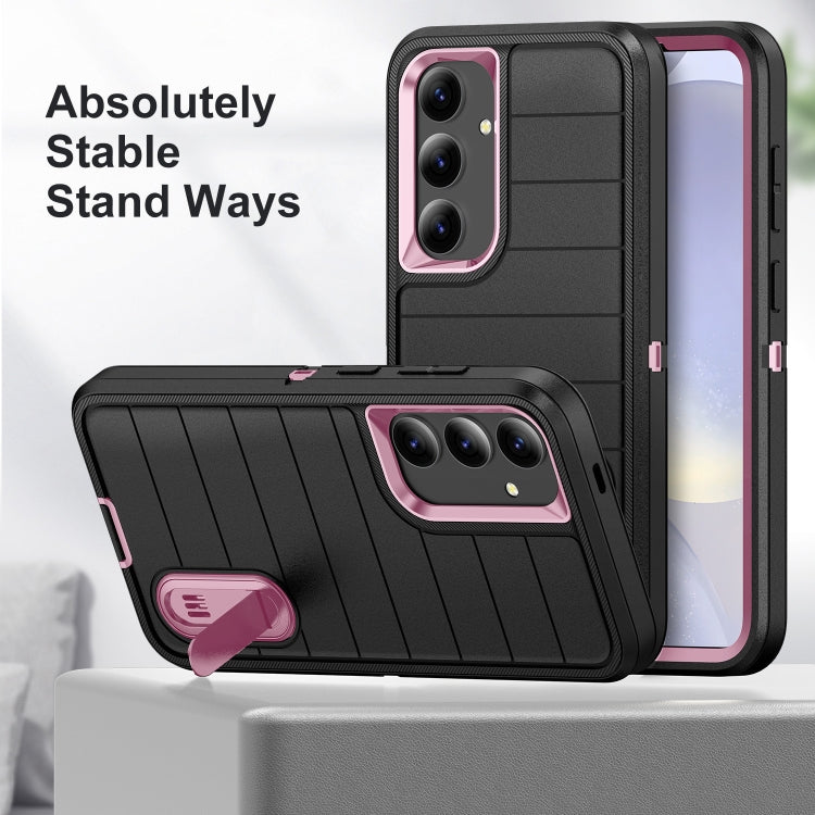 For Samsung Galaxy S24 5G Defender Gen2 Rugged PC + Silicone Phone Case with Holder