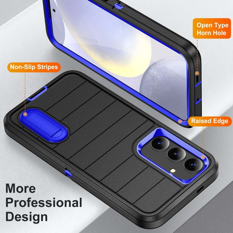 For Samsung Galaxy S24 5G Defender Gen2 Rugged PC + Silicone Phone Case with Holder
