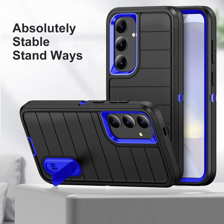 For Samsung Galaxy S24 5G Defender Gen2 Rugged PC + Silicone Phone Case with Holder