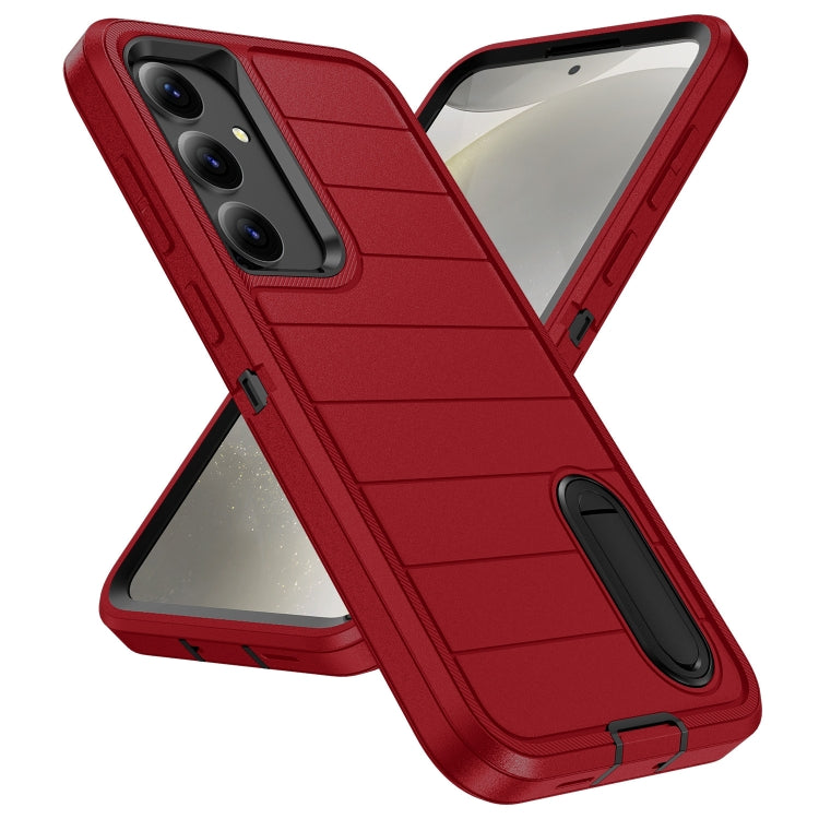 For Samsung Galaxy S24 5G Defender Gen2 Rugged PC + Silicone Phone Case with Holder