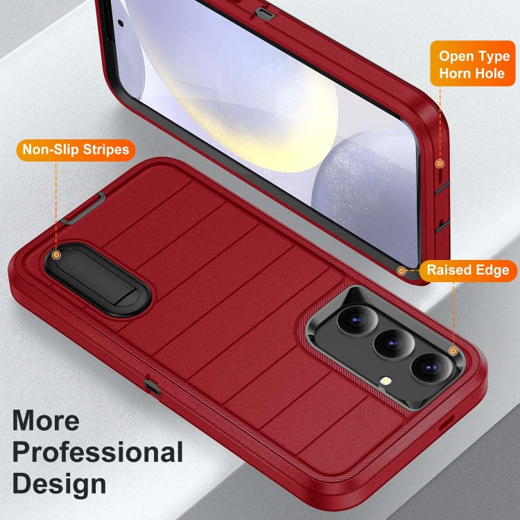 For Samsung Galaxy S24 5G Defender Gen2 Rugged PC + Silicone Phone Case with Holder