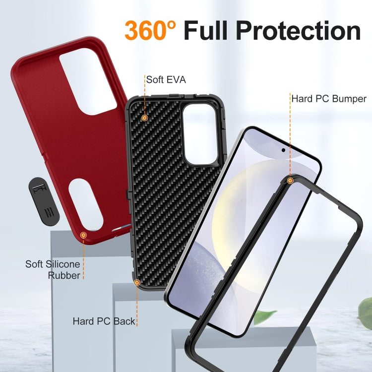 For Samsung Galaxy S24 5G Defender Gen2 Rugged PC + Silicone Phone Case with Holder