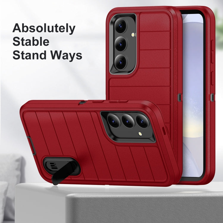 For Samsung Galaxy S24 5G Defender Gen2 Rugged PC + Silicone Phone Case with Holder