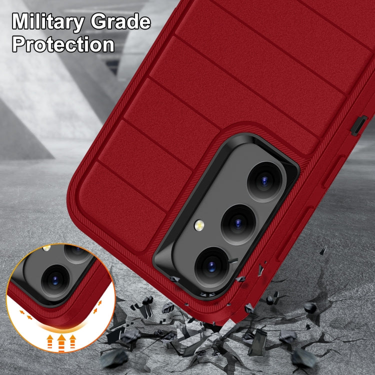 For Samsung Galaxy S24 5G Defender Gen2 Rugged PC + Silicone Phone Case with Holder