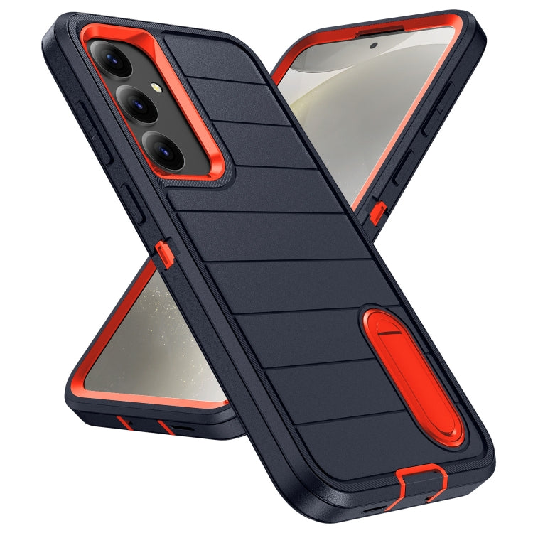 For Samsung Galaxy S24 5G Defender Gen2 Rugged PC + Silicone Phone Case with Holder