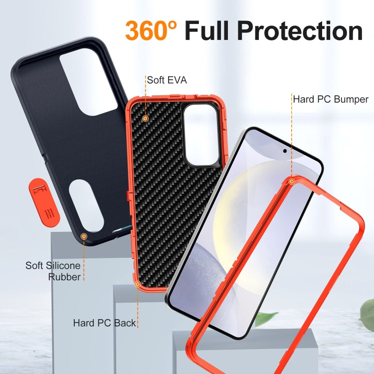 For Samsung Galaxy S24 5G Defender Gen2 Rugged PC + Silicone Phone Case with Holder