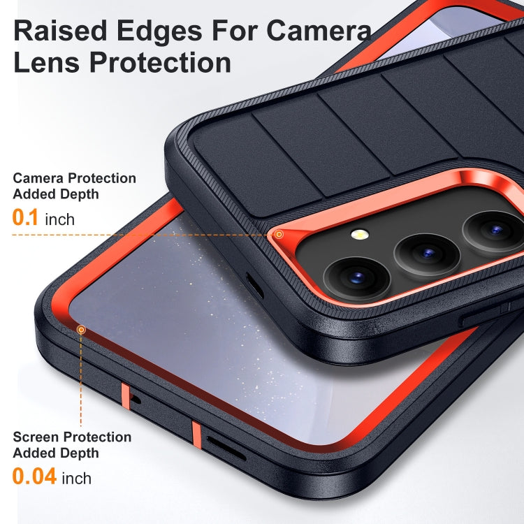 For Samsung Galaxy S24 5G Defender Gen2 Rugged PC + Silicone Phone Case with Holder