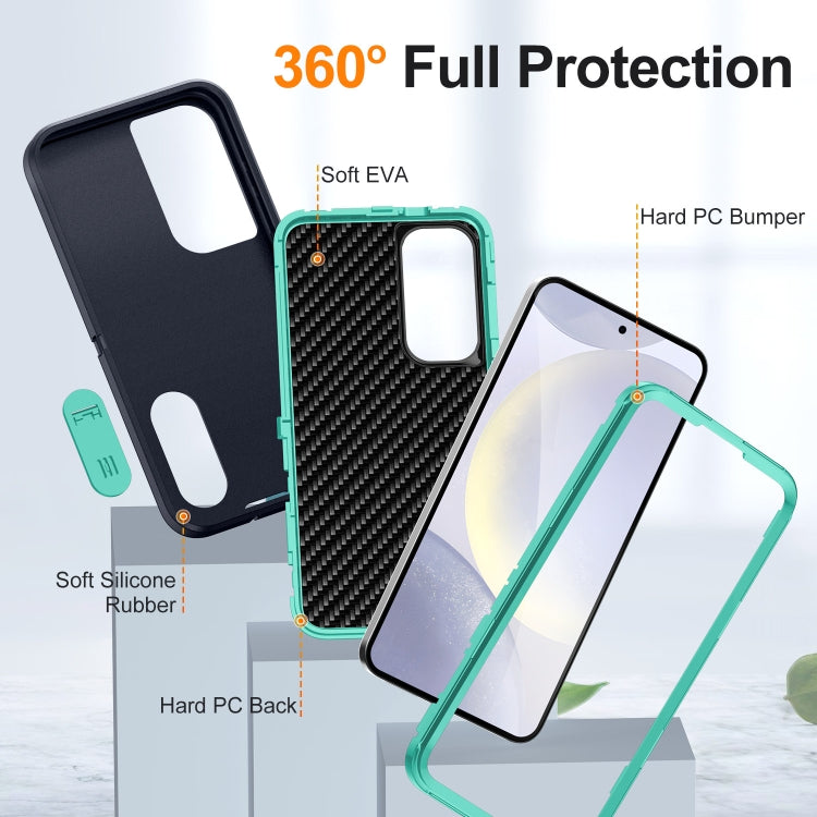 For Samsung Galaxy S24 5G Defender Gen2 Rugged PC + Silicone Phone Case with Holder