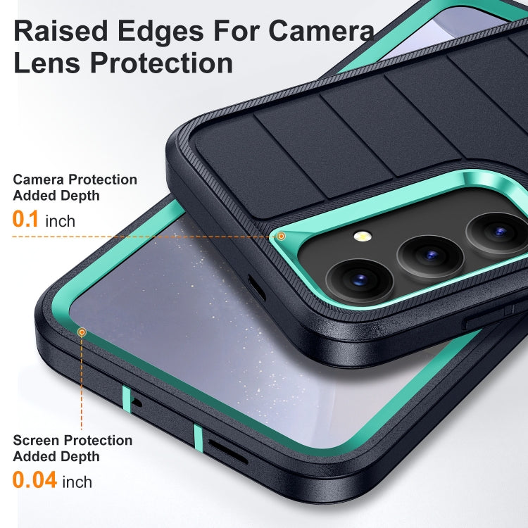 For Samsung Galaxy S24 5G Defender Gen2 Rugged PC + Silicone Phone Case with Holder