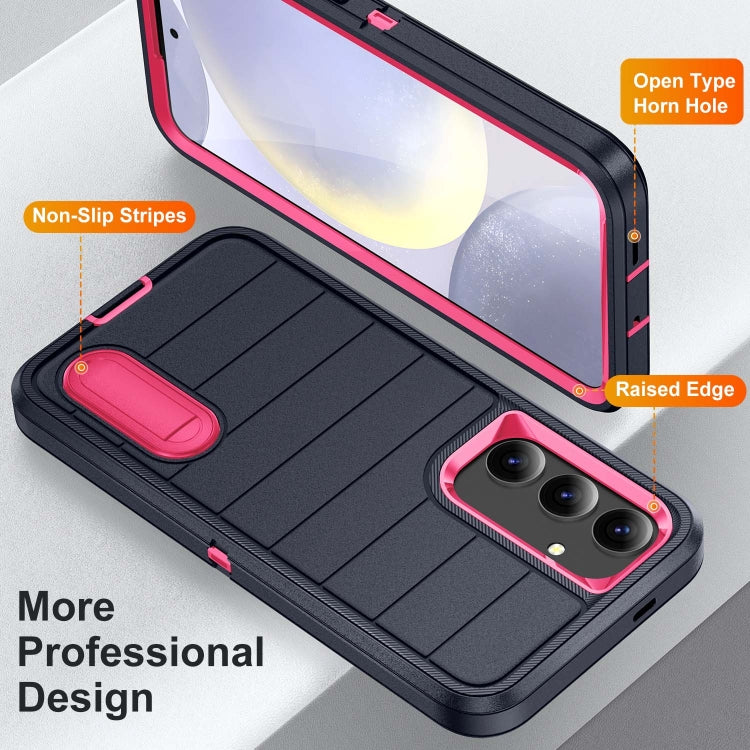 For Samsung Galaxy S24 5G Defender Gen2 Rugged PC + Silicone Phone Case with Holder