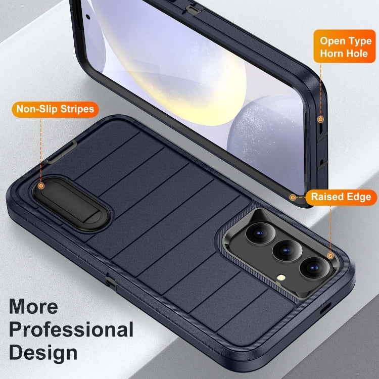 For Samsung Galaxy S24 5G Defender Gen2 Rugged PC + Silicone Phone Case with Holder