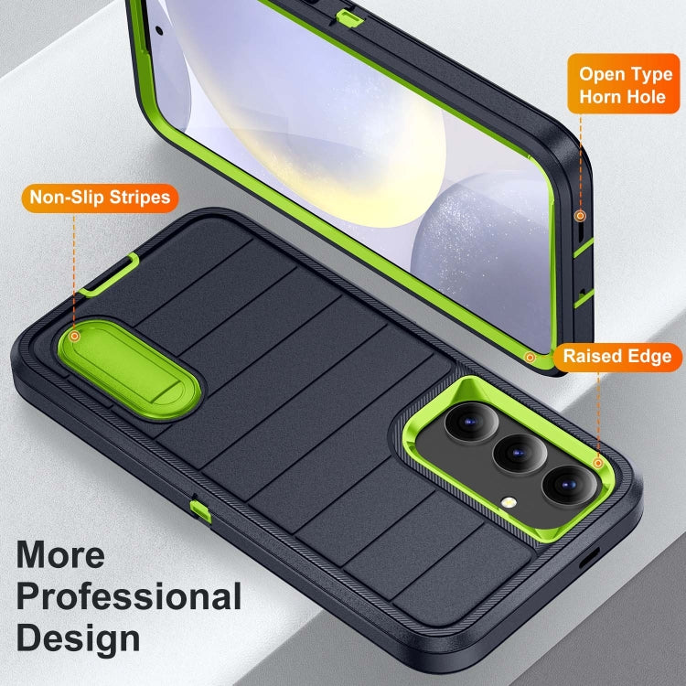 For Samsung Galaxy S24 5G Defender Gen2 Rugged PC + Silicone Phone Case with Holder