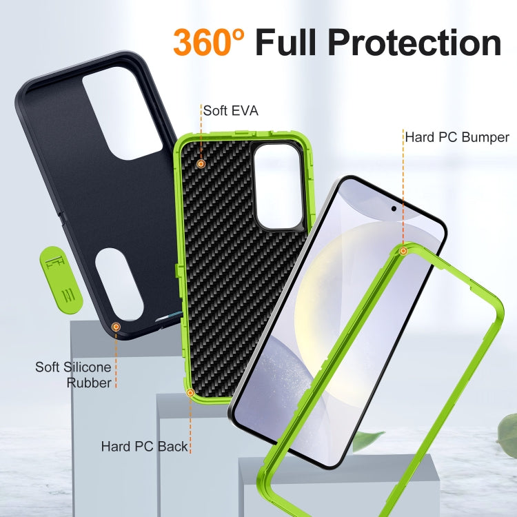 For Samsung Galaxy S24 5G Defender Gen2 Rugged PC + Silicone Phone Case with Holder