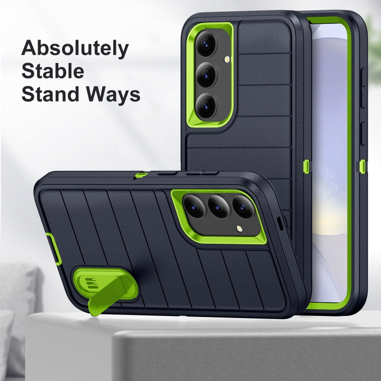 For Samsung Galaxy S24 5G Defender Gen2 Rugged PC + Silicone Phone Case with Holder