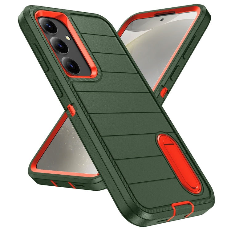 For Samsung Galaxy S24 5G Defender Gen2 Rugged PC + Silicone Phone Case with Holder
