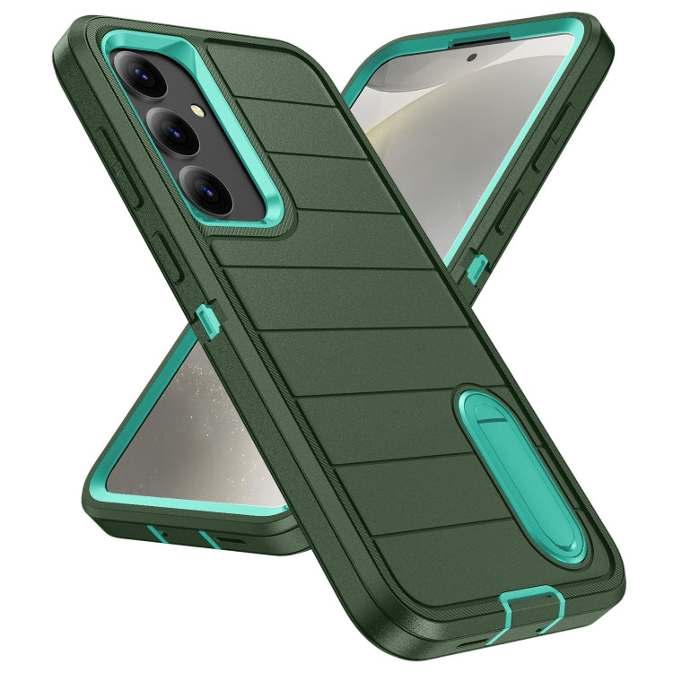 For Samsung Galaxy S24 5G Defender Gen2 Rugged PC + Silicone Phone Case with Holder