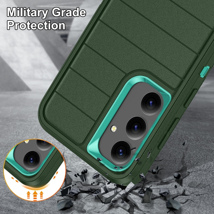For Samsung Galaxy S24 5G Defender Gen2 Rugged PC + Silicone Phone Case with Holder