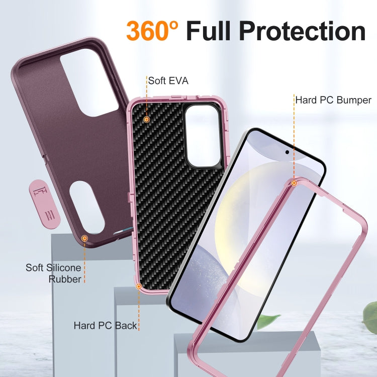 For Samsung Galaxy S24 5G Defender Gen2 Rugged PC + Silicone Phone Case with Holder
