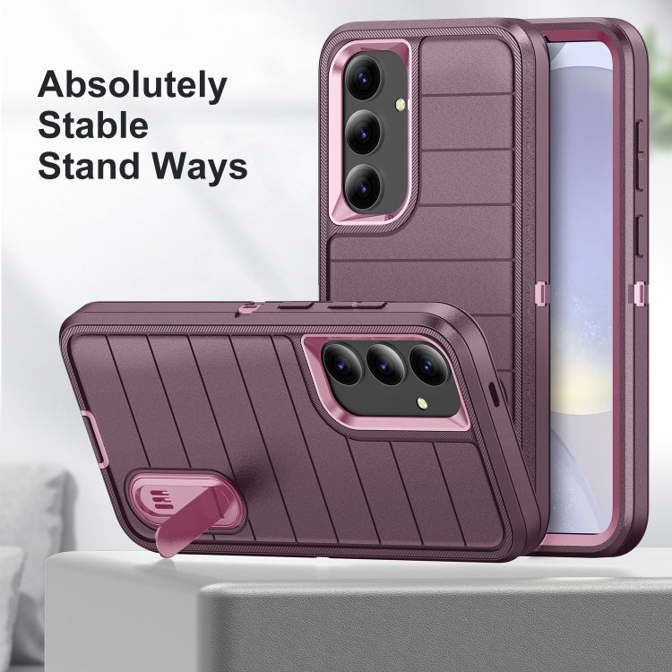 For Samsung Galaxy S24 5G Defender Gen2 Rugged PC + Silicone Phone Case with Holder