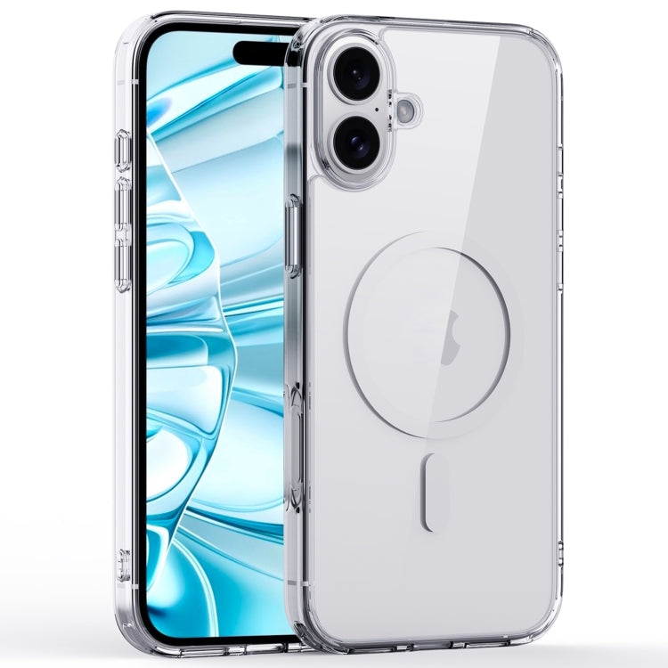 For iPhone 16 Crystal Clear MagSafe Magnetic Phone Case
