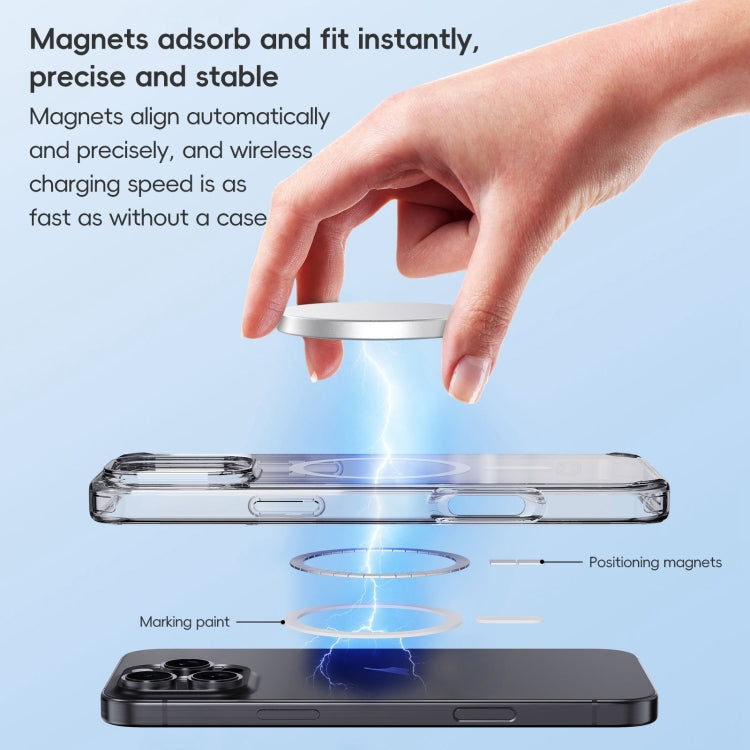 For iPhone 16 Pro Max Crystal Clear MagSafe Magnetic Phone Case