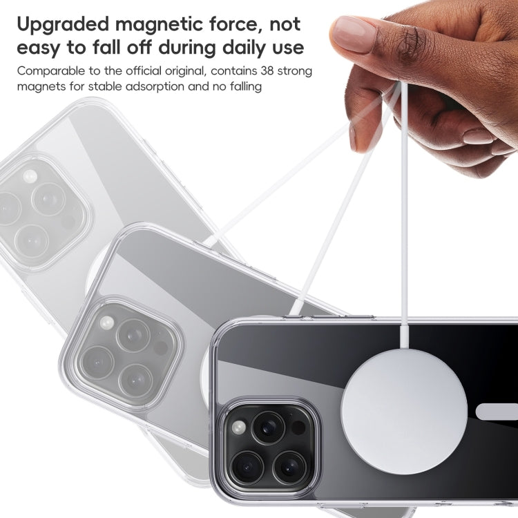 For iPhone 16 Pro Max Crystal Clear MagSafe Magnetic Phone Case