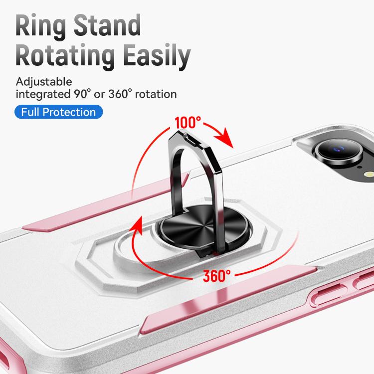 For iPhone 17e / 16e Pioneer Armor Heavy Duty PC + TPU Phone Case with Holder