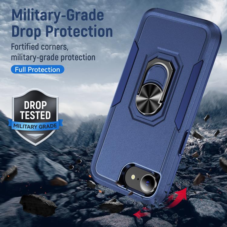 For iPhone 17e / 16e Pioneer Armor Heavy Duty PC + TPU Phone Case with Holder