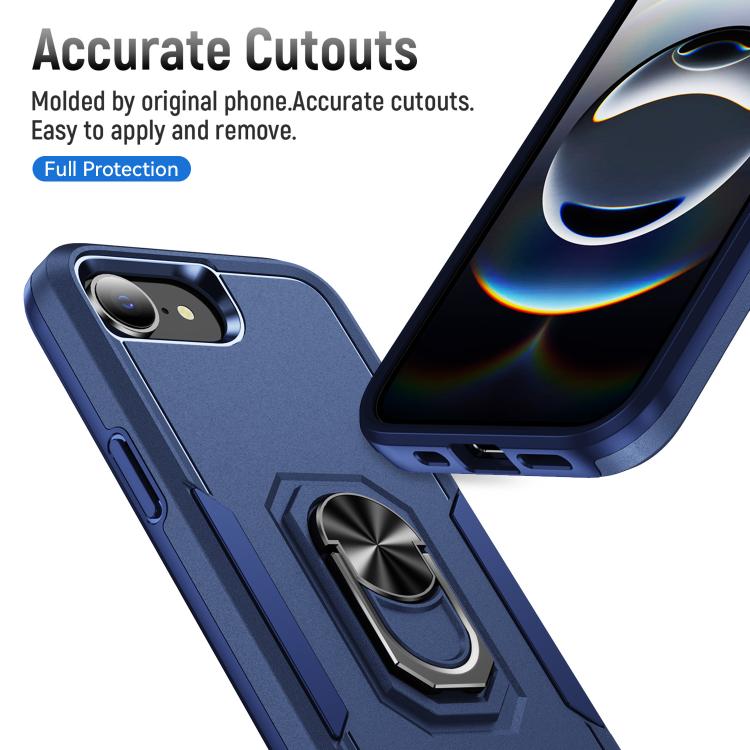 For iPhone 17e / 16e Pioneer Armor Heavy Duty PC + TPU Phone Case with Holder