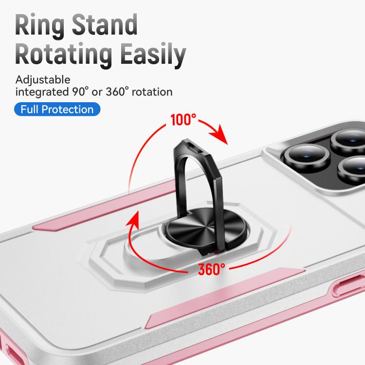 For iPhone 17 Pro Pioneer Armor Heavy Duty PC + TPU Phone Case with Holder