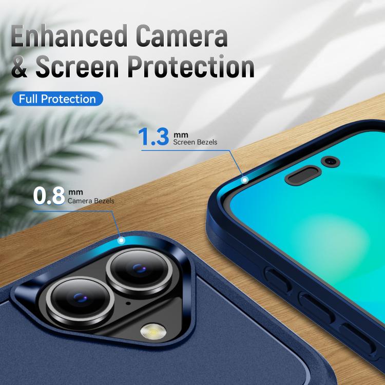 For iPhone 17 Pioneer Armor Heavy Duty PC + TPU Phone Case with Holder
