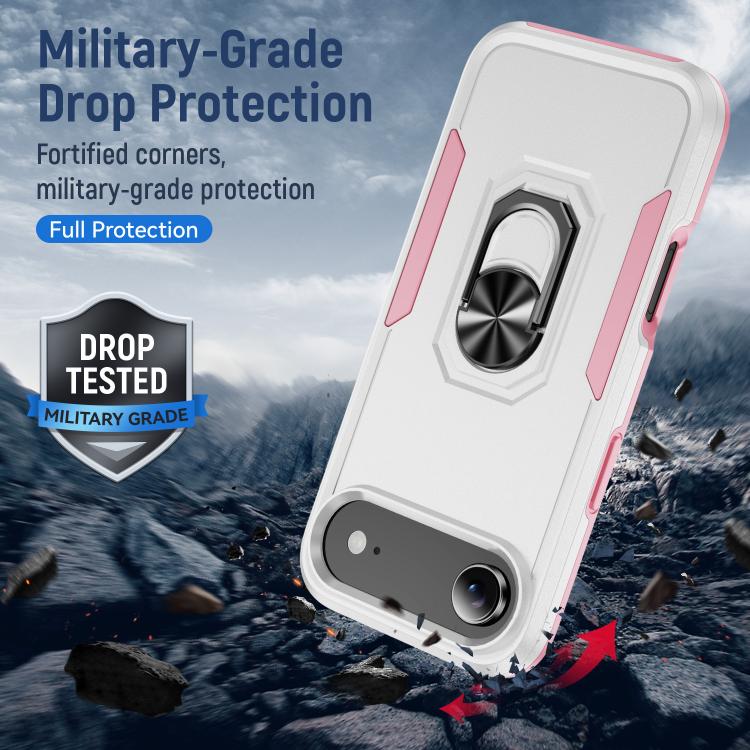 For iPhone Air Pioneer Armor Heavy Duty PC + TPU Phone Case with Holder